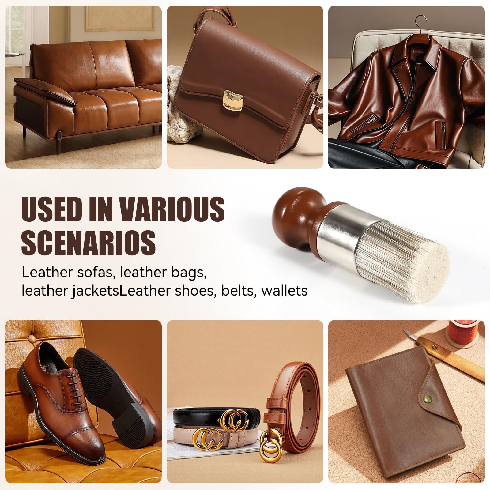 LUXGROVE® Leather & Furniture Polishperfect 2.4 Ounce (Pack of 1), Brown