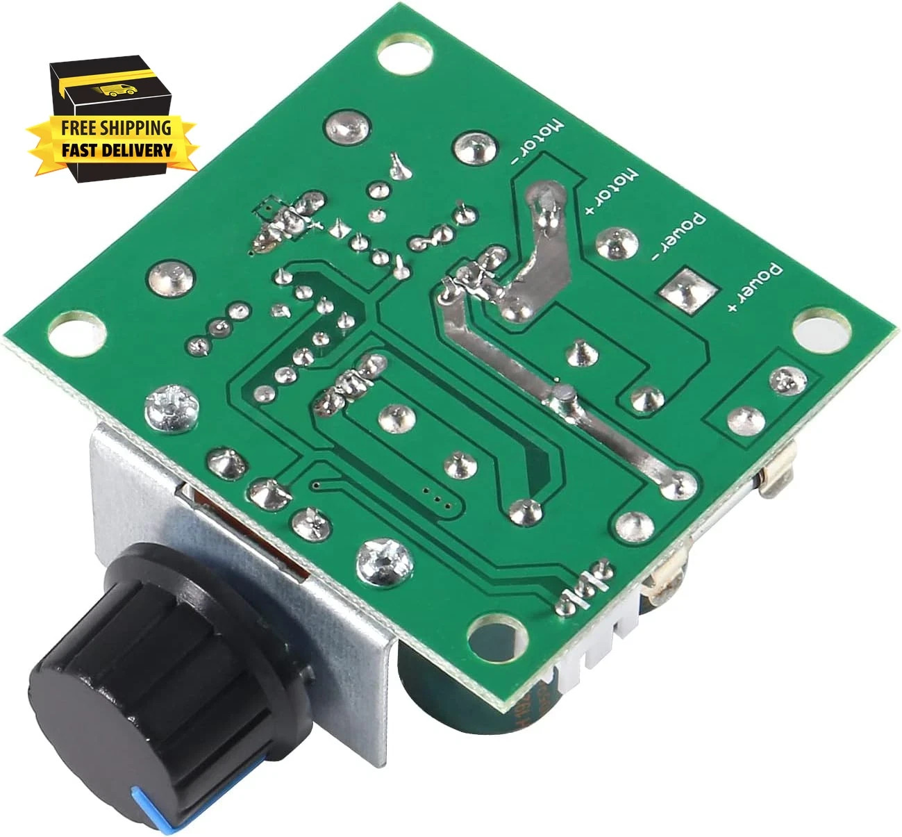 2Pcs 12V-40V 10A PWM DC Motor Speed Control Switch Controller Voltage Regulator