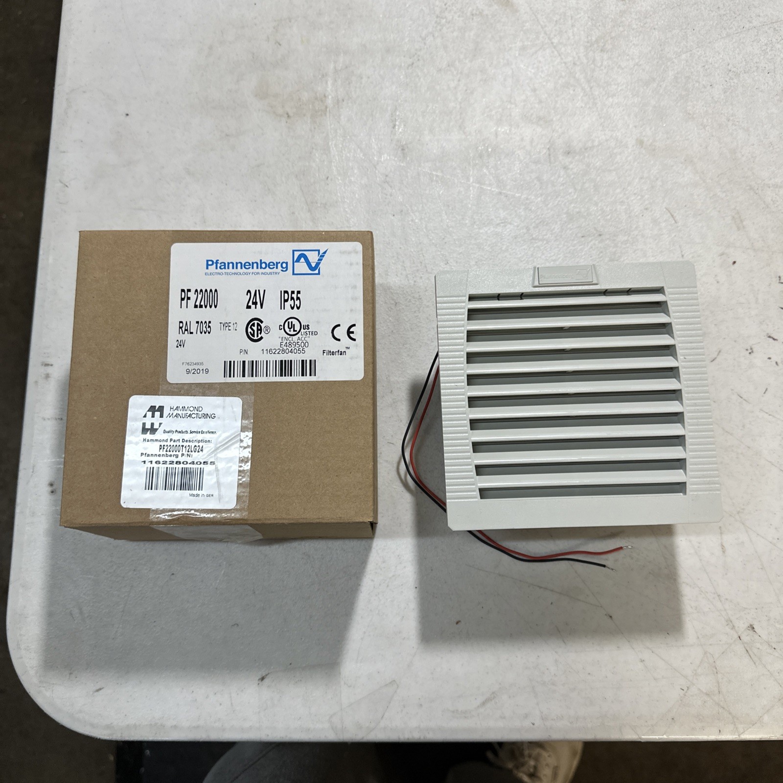 Pfannenberg Filter Fan Pf22000 24V Ip55 Brand new in package