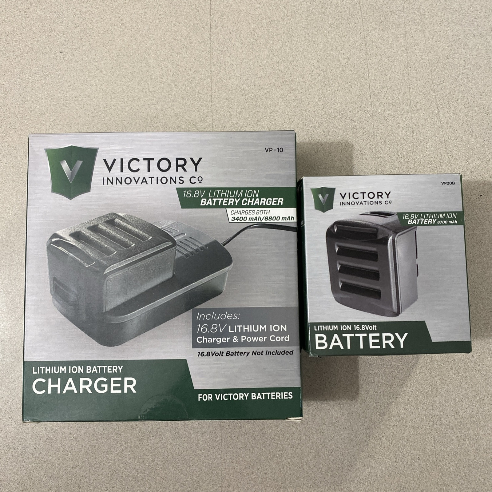 Victory Innovations 16.8V Lithium Ion Battery And CHARGER