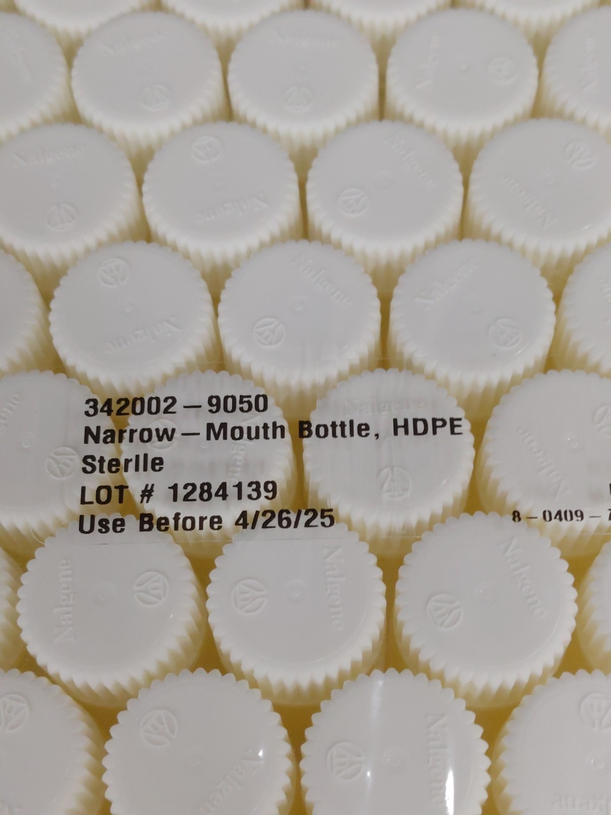 112/PK THERMO FISHER 342002-9050 15mL Nalgene HDPE Diagnostic Bottles w Closure