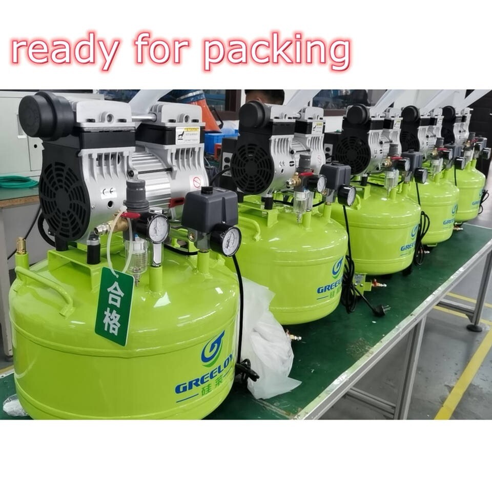 40L Greeloy Silent Oil Free Air Compressor 800W Dental Medical Lab Use GA-81 USA