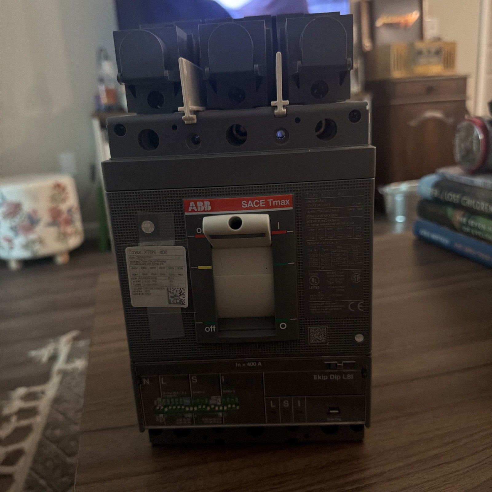 ABB TMAX XT5N CIRCUIT BREAKER 400 A 3P EKIP DIP LSI MAIN BREAKER MOUNT