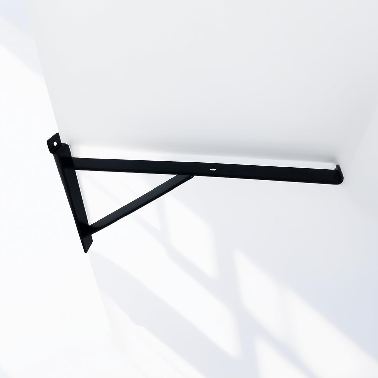 12″ Black Heavy Duty Slatwall Brackets – Securely Display Your Shelves (4 Pack)
