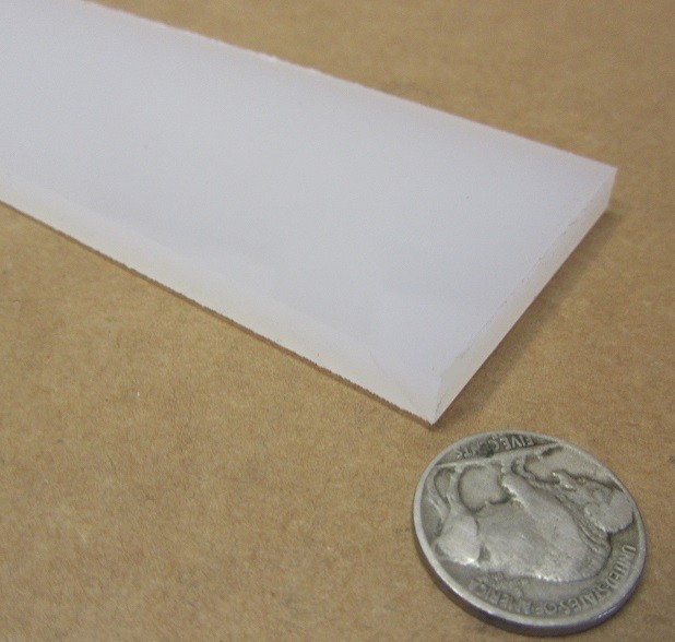 Polypropylene Bar 1/4″ (.250″) Thick x 2.00″ Wide x 48″ Long, 4 pcs, 16 feet