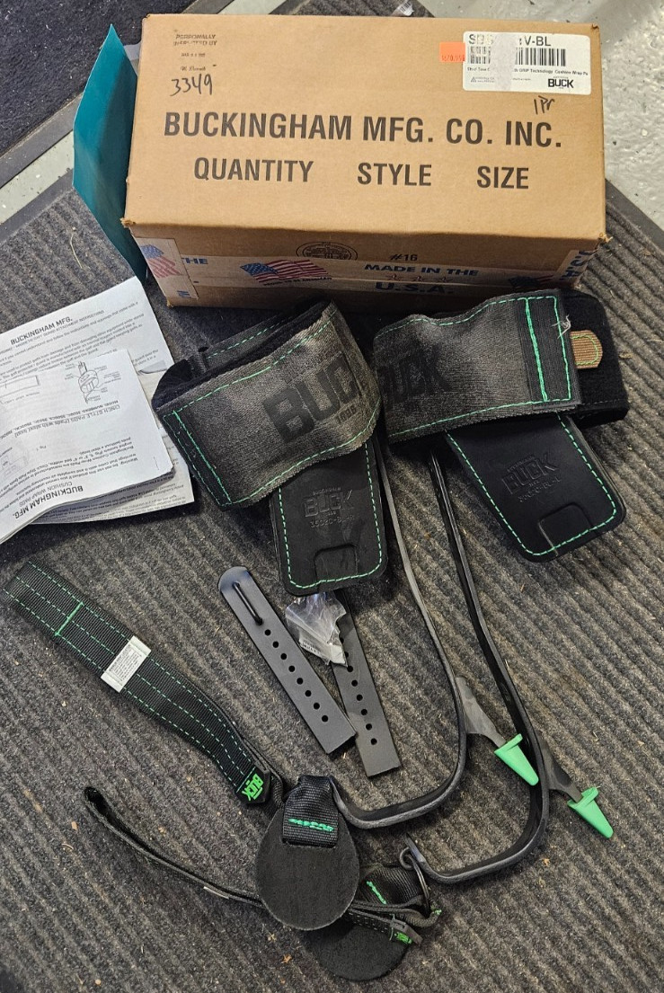 Buckingham BUCK Steel Pole GRiP™ Climber Kit with Cushion Wrap Pads SBG94K1V-BL