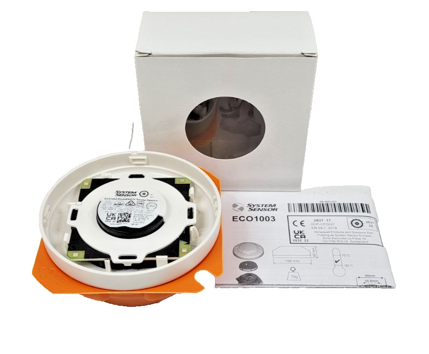 System Sensor ECO1003 White Optical Photoelectric Smoke Detector NEW