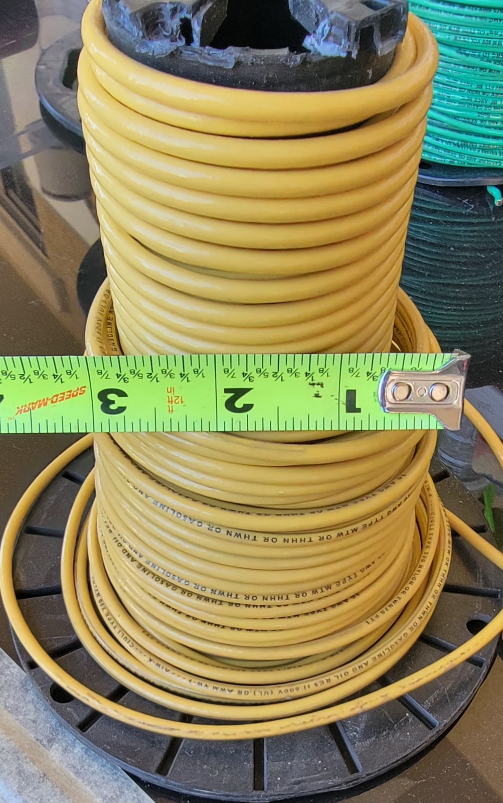Southwire Partial Roll THNN Brown & Yellow 10 AWG Approx 400′ – 15.2 Lbs TOTAL
