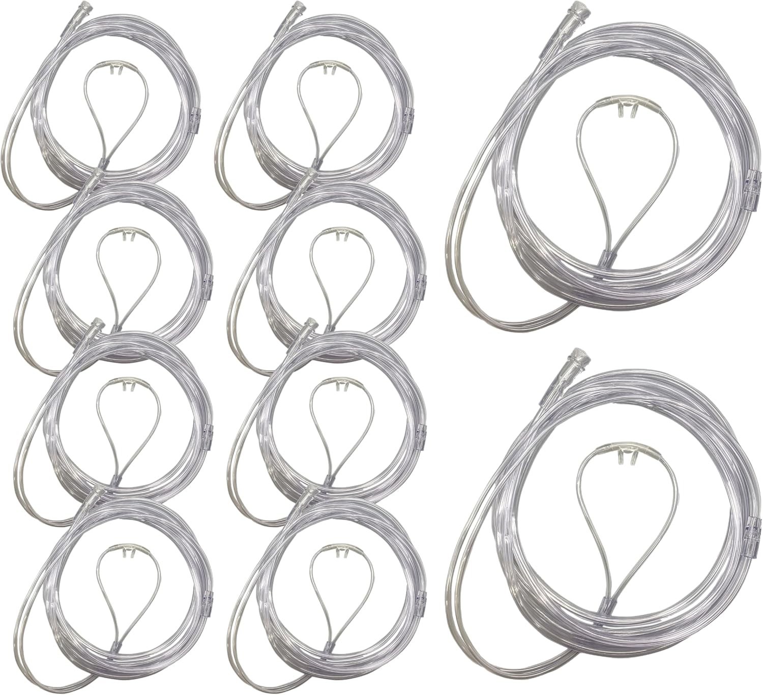7 Ft Soft Nasal Oxygen Cannula with Oxygen Supply Tubing, Latex-Free