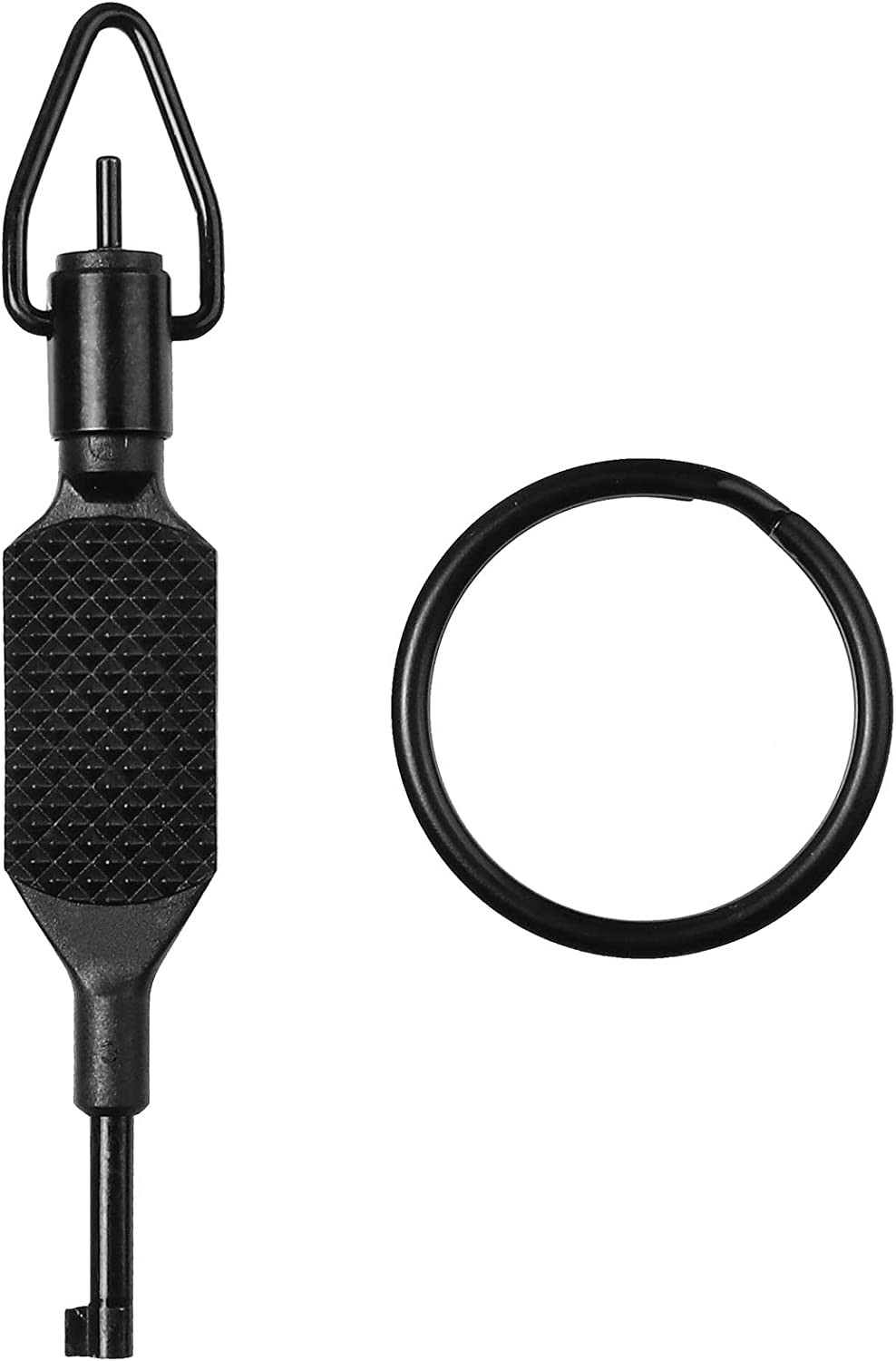 4″ Universal Standard Handcuff Key, Flat Knurled Swivel Key