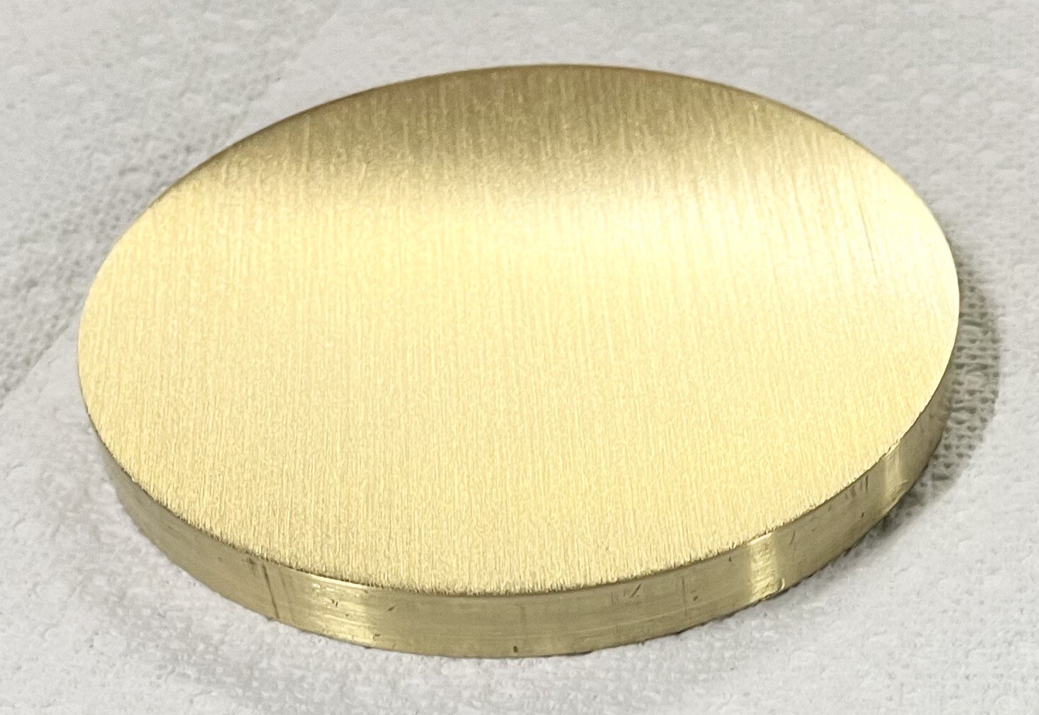 2-1/2” DIAMETER BRASS BAR DISC 1/4” LONG🇺🇸2.500” ROUND 360 BRASS MADE IN USA!