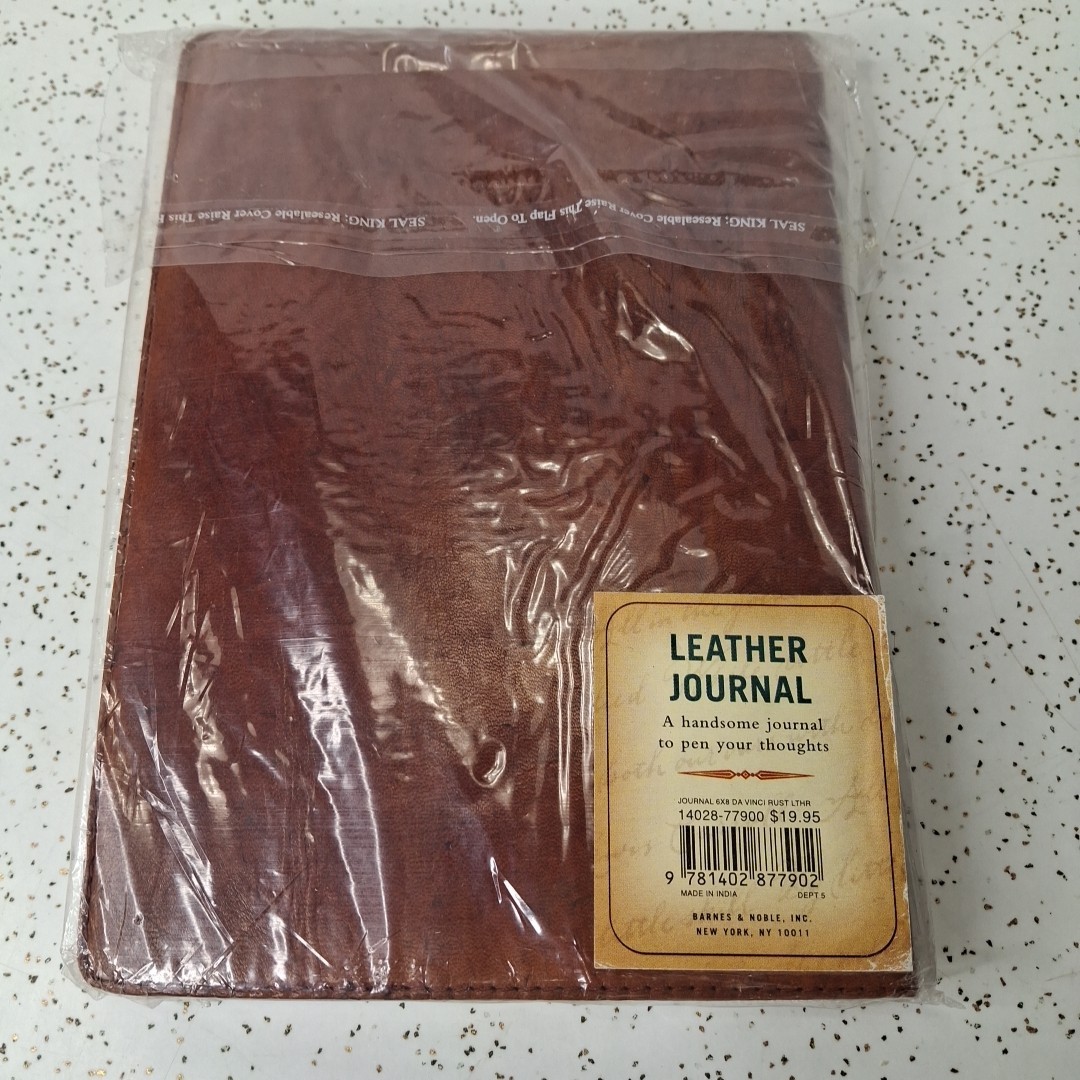 Leonardo da Vinci Vitruvian Man Leather Journal Notebook (Made In India) B&N