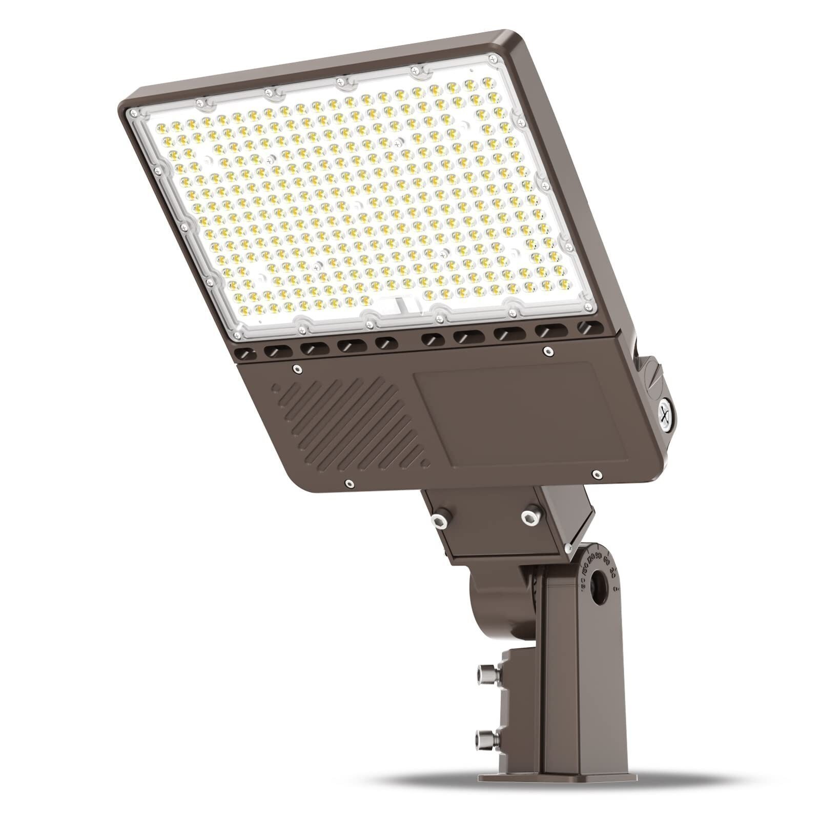 200W LED Parking Lot Light Commercial Outdoor IP65 Shoebox Street Pole Lamp