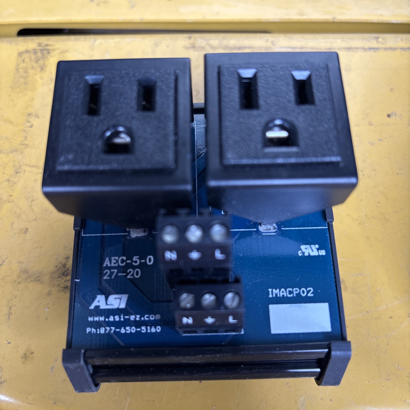 Asi Electronics IMACP02 Duplex AC Power Outlet FNOB