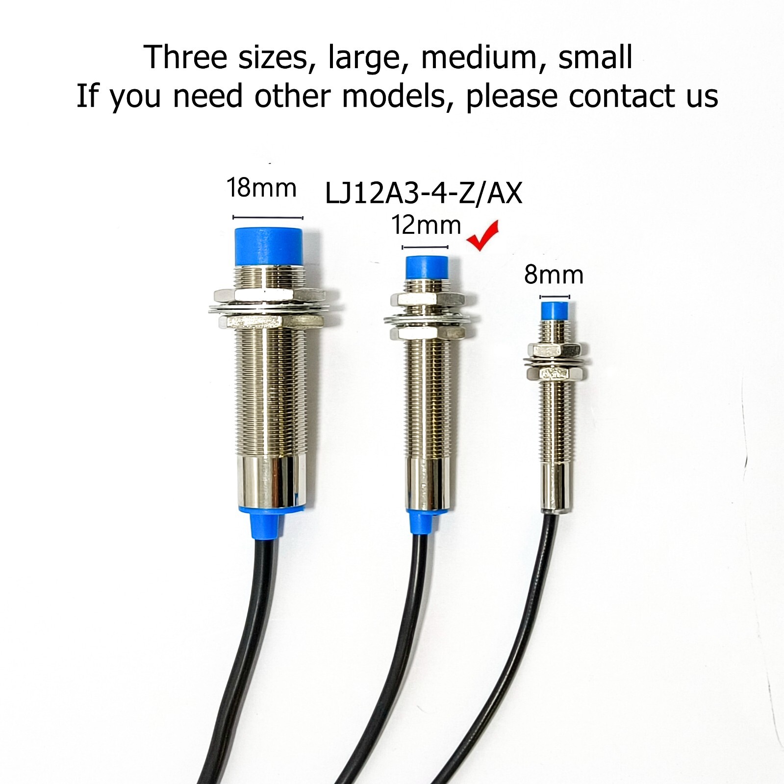 5Pcs NC LJ12A3-4-Z/AX Inductive Proximity Sensor Switch NPN DC6V-36V US