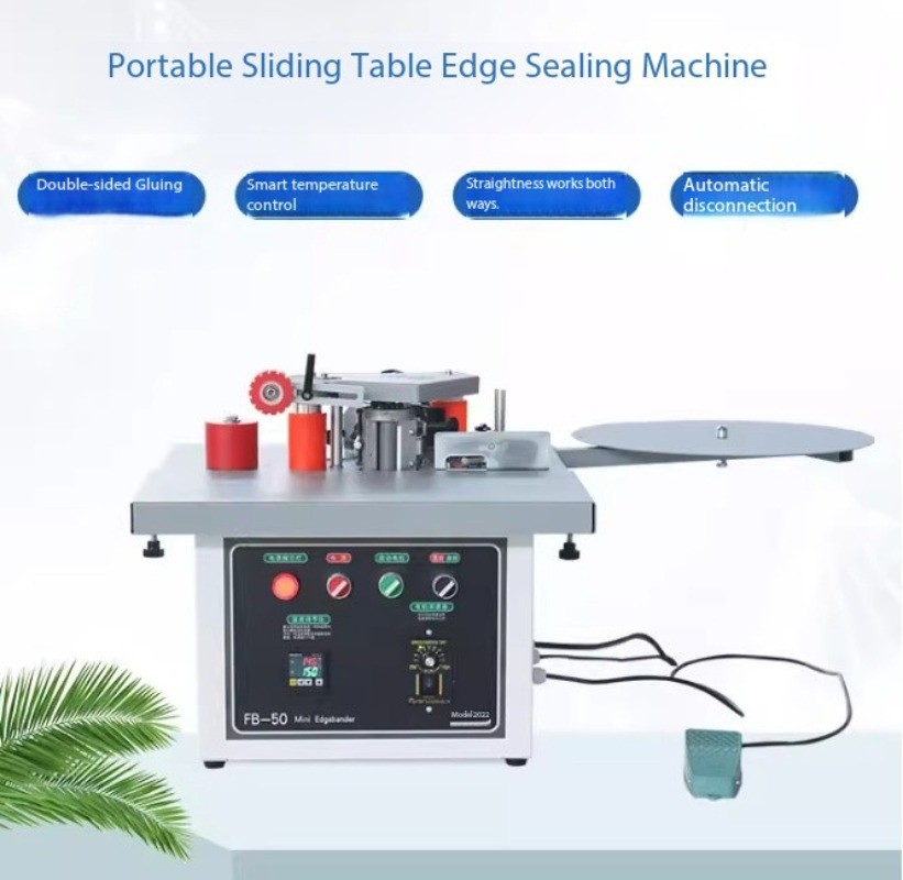 Compact Portable Home-Use Edge Banding Machine for Curved and Straight Edges