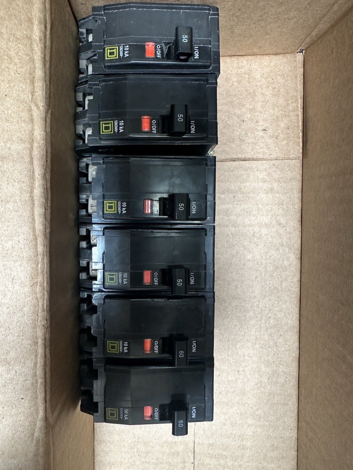 Lot Of 8 Breakers QO2100, QOB370, QOB250, AND QOB260 See Description Pull Outs