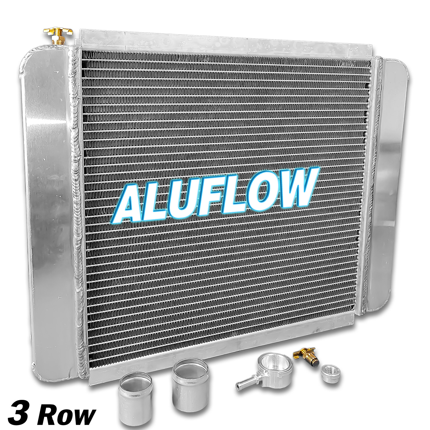 209663B 24″ x 16″ Overall Universal Custom Performance Radiator Kit All Aluminum