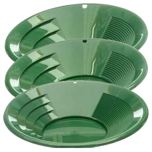 CAN’T BEAT THIS PRICE!!! 12″ 10″ 8″ Green Gold Pan Panning Kit