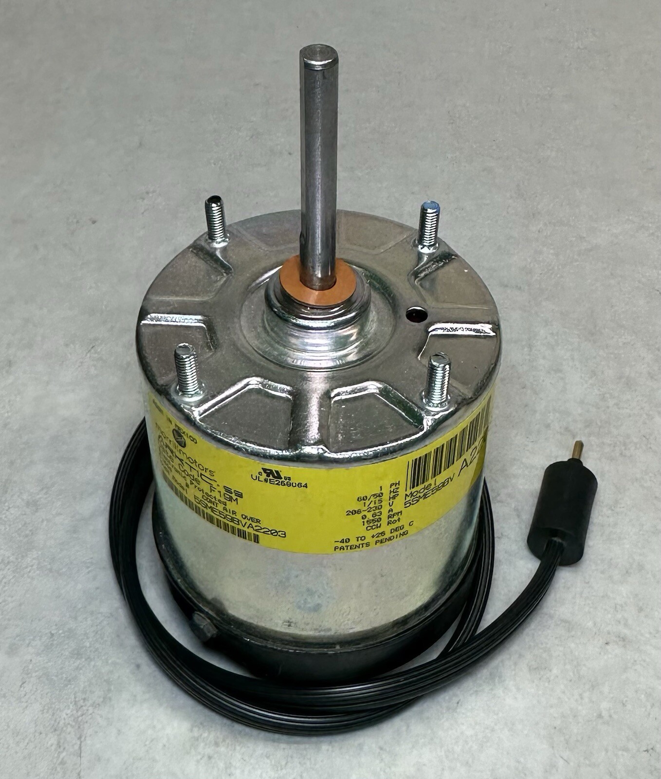 NEW Morrill Motors Arktic 59 Motor 5SME59BVA2203, 1/15 HP, 208/230V, 1550 RPM