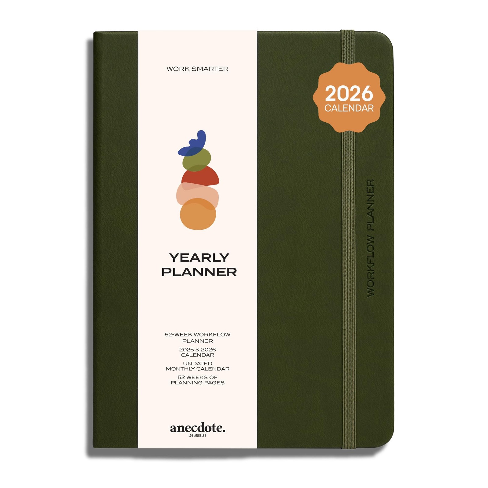Anecdote 2026-2027 Planner: 52 Week Daily A5 (2026-2027), Olive Green