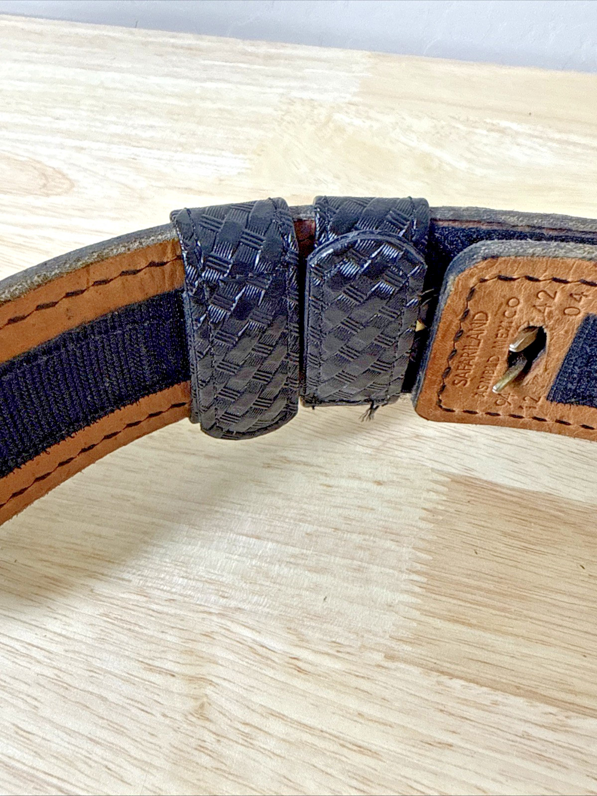 Safariland Model 94 Tactical Leather Belt w/ Gun Holster & Attachments READ