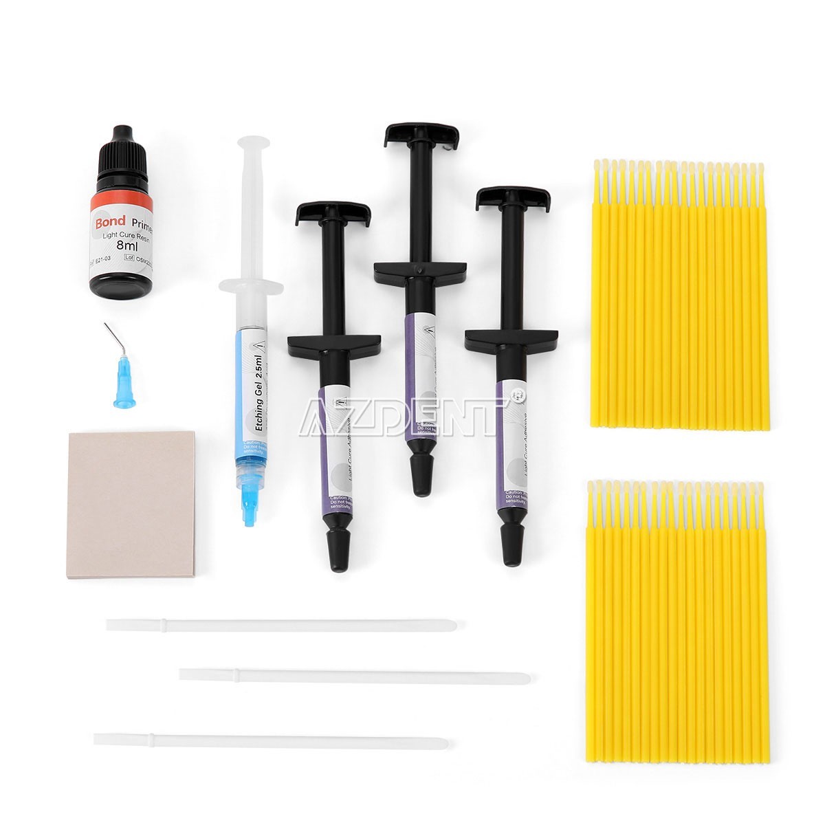 Dental Bracket Braces Glue Ortho Bonding Agents Light Cure Resin Adhesive Kit