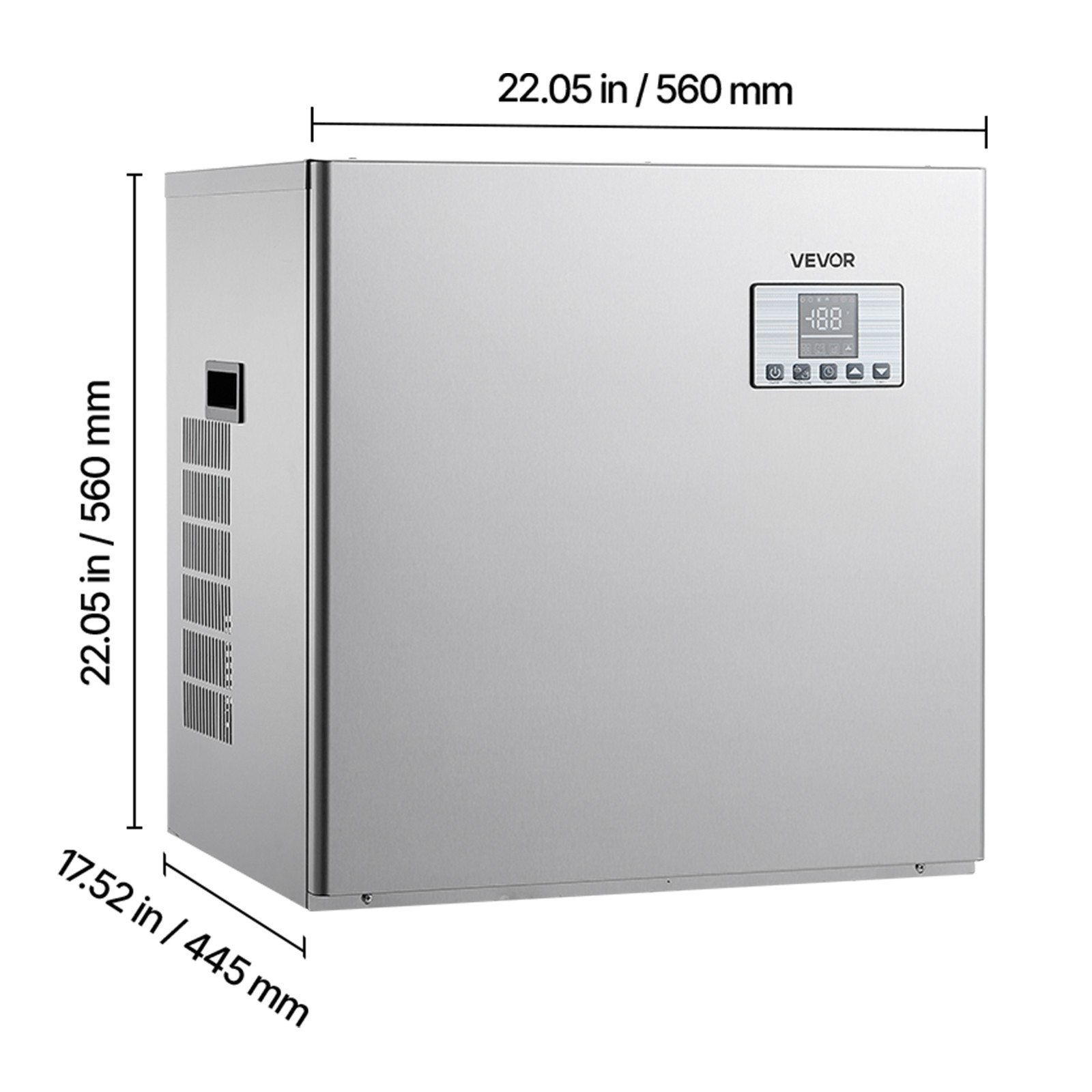 VEVOR Commercial Ice Maker Machine – Head 550 lbs/Day Self-Cleaning Ice Maker