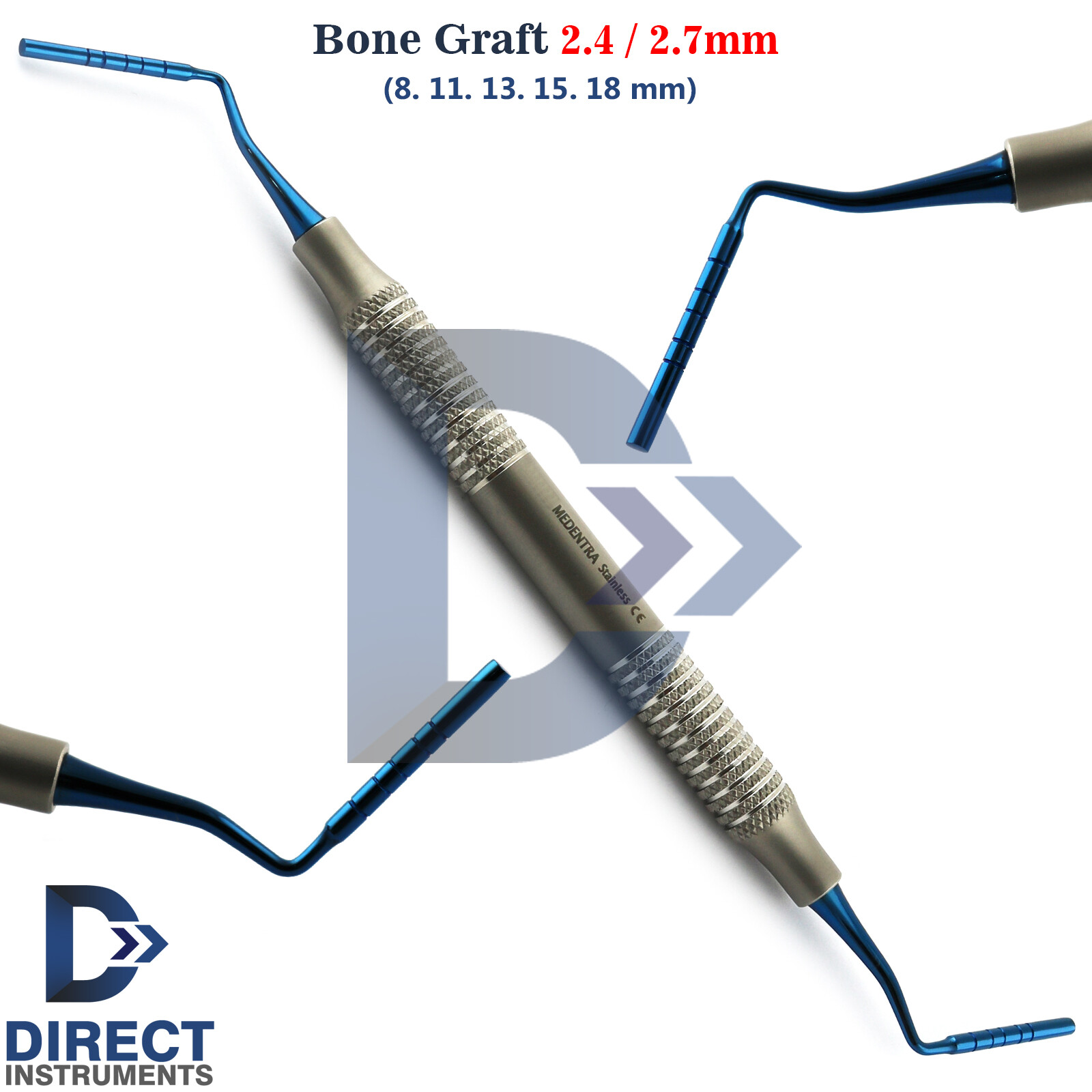 Dental Bone Graft Instruments Implant Surgery Plugger Packer Condenser Carrier