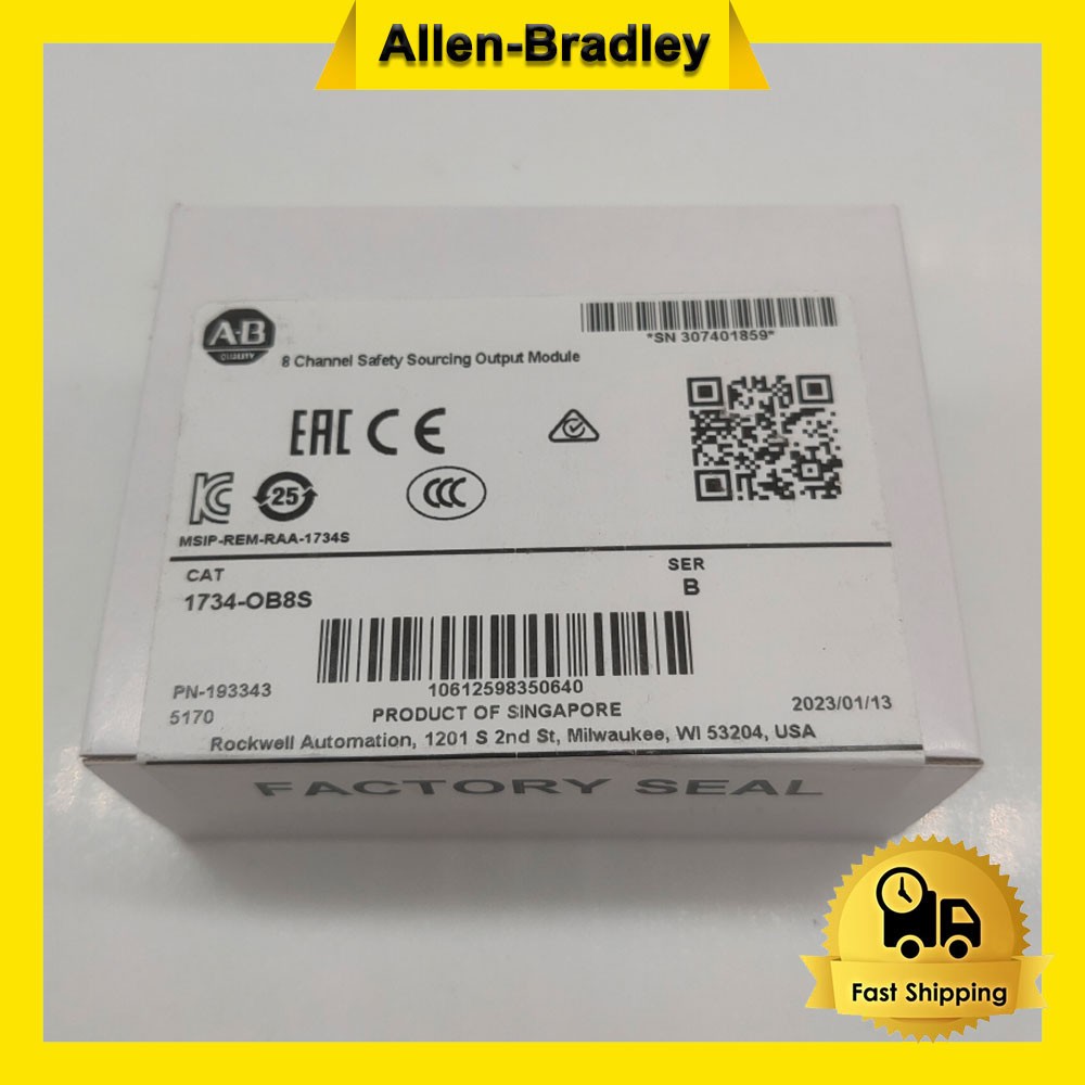 2022 AB 1734-OB8S Safety Sourcing Output Module 1734OB8S