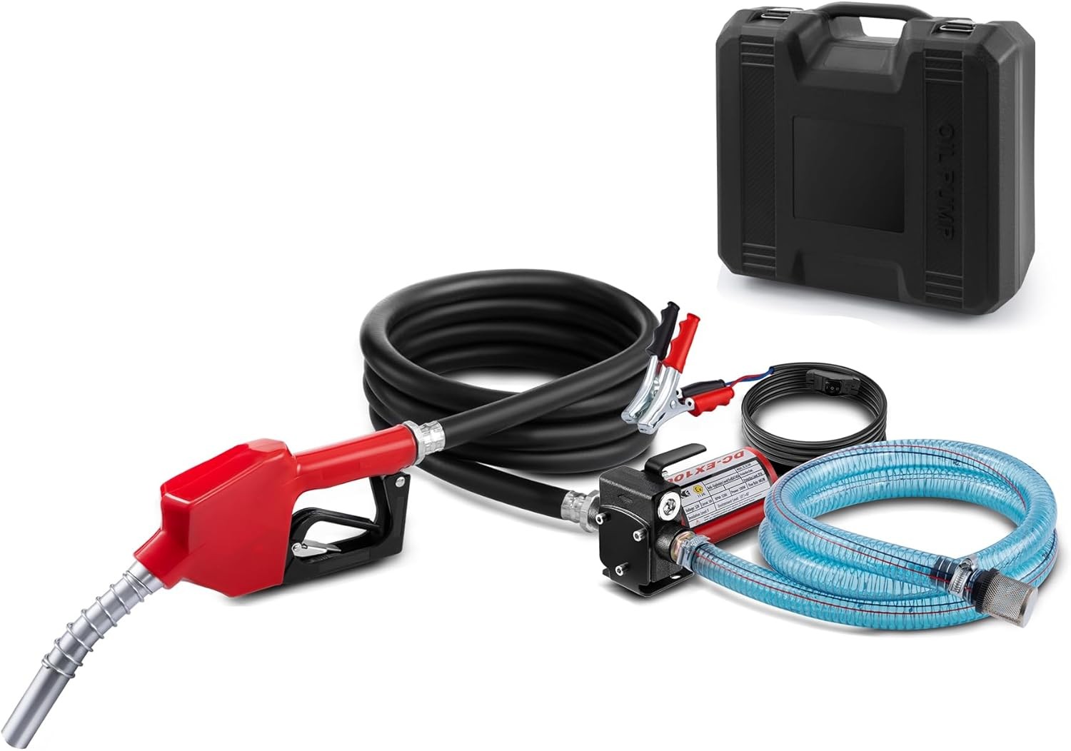 12V 10GPM Reversible Fuel Transfer Pump Kit for Diesel Gasoline Explosion-Proof