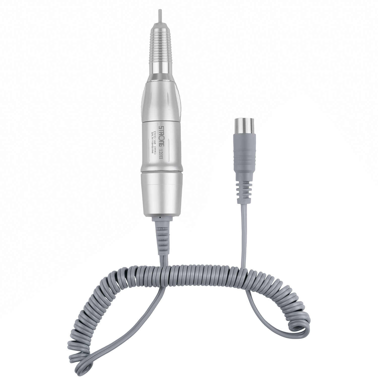STRONG 120II Dental Lab Micromotor Polisher Handpiece Nail Art Drill Pen Silver