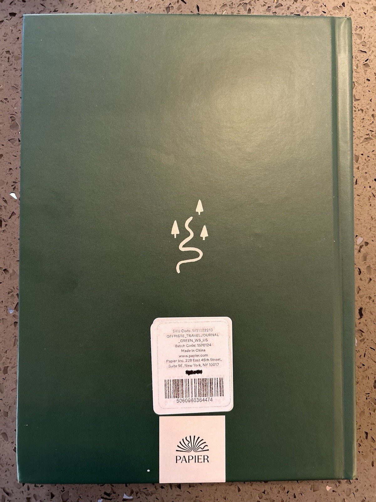 Travel Journal Papier Off Piste Brand New Green Road Less Travelled Journal