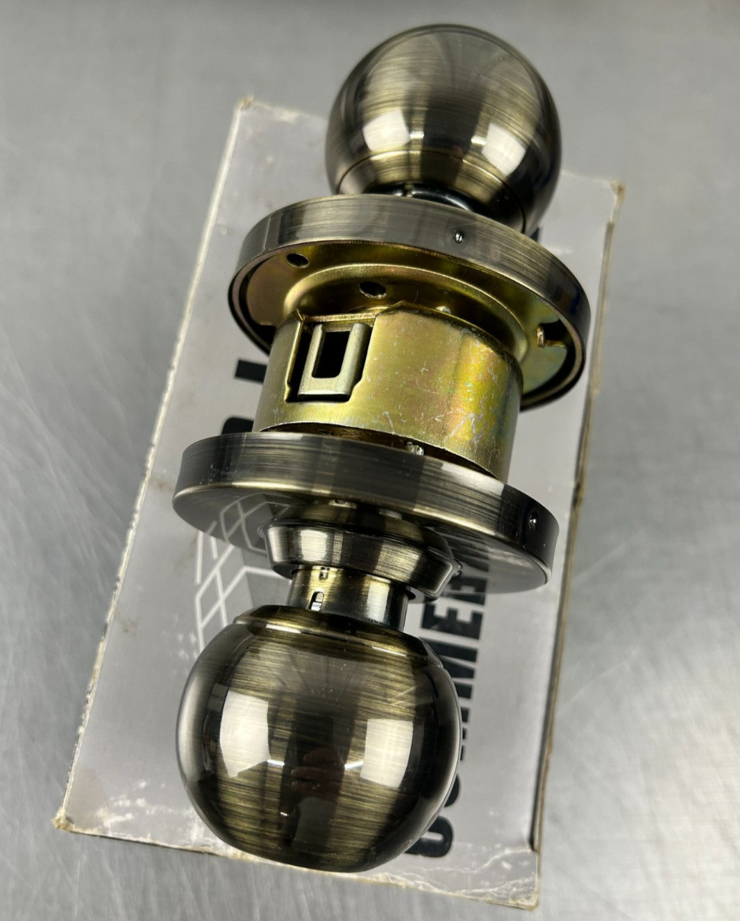 PLS K280 US5 SCC KD Antique Brass 2 3/4″ Door Knob Keyed New