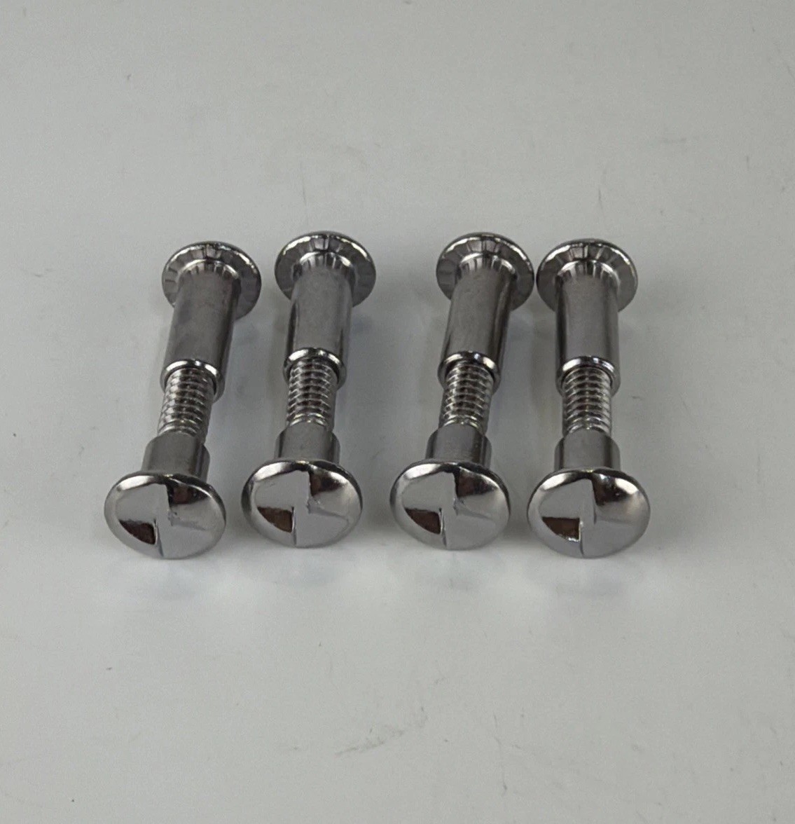 Set of 4 One Way Post & Screw 1/4 Shoulder Sex Bolt #10-24×1-1/4” S/S Stainless