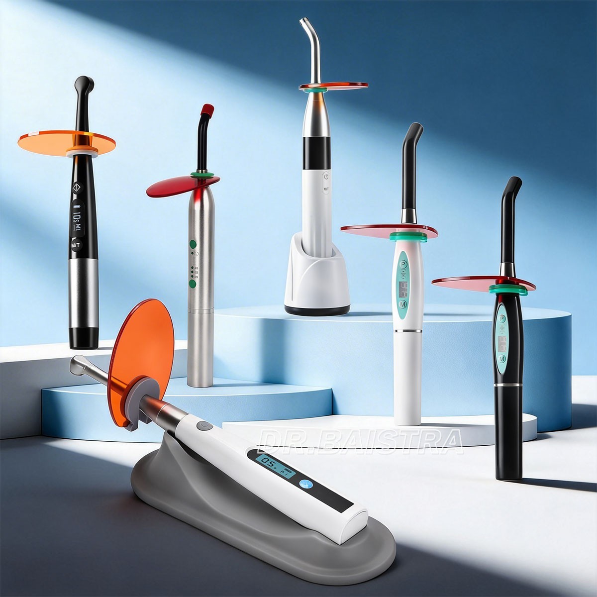 Dental Wireless Cordless Orthodontic LED Cure Curing Light Lamp 1 Sec Resin Cure