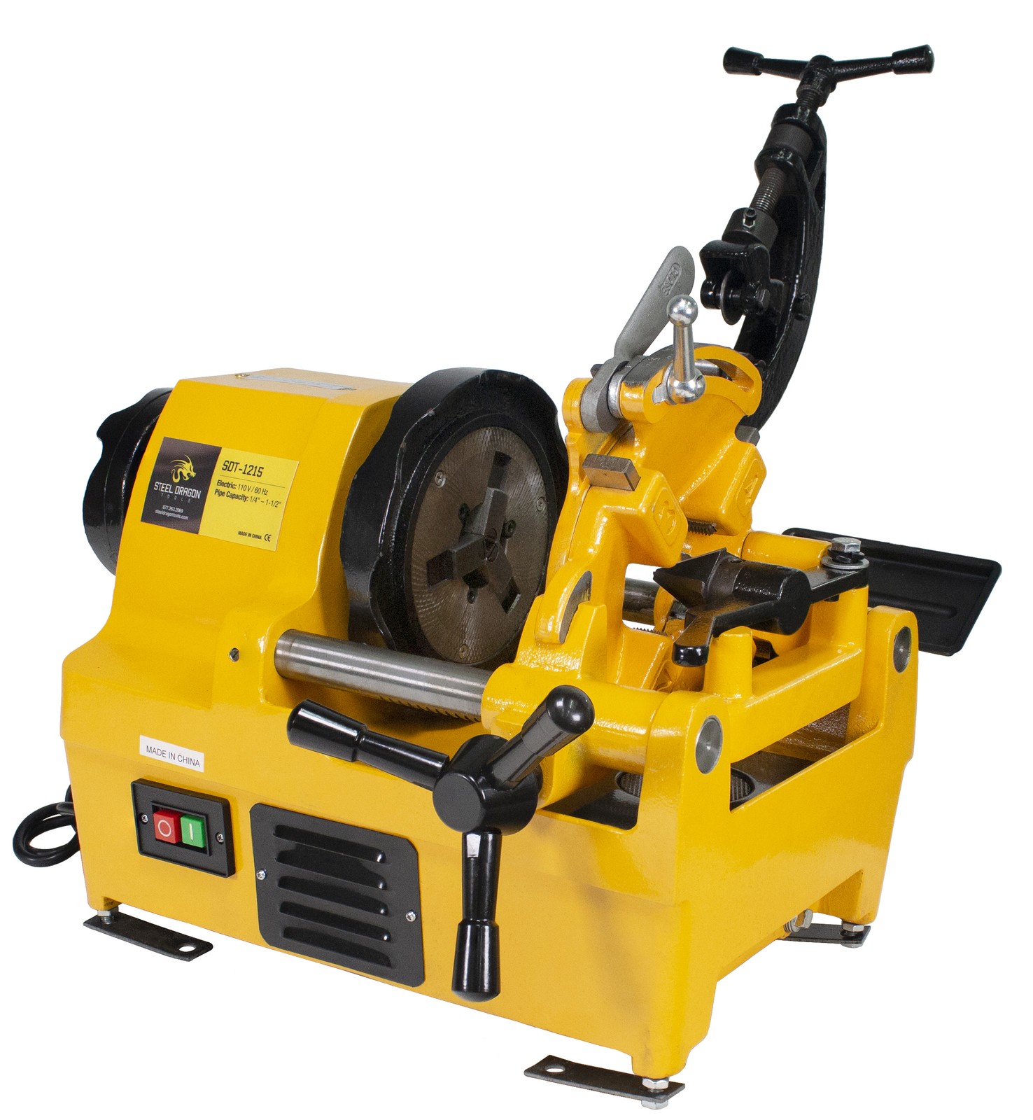 Steel Dragon Tools® 1215 Pipe Threader Threading Machine fits RIDGID® 811A Dies