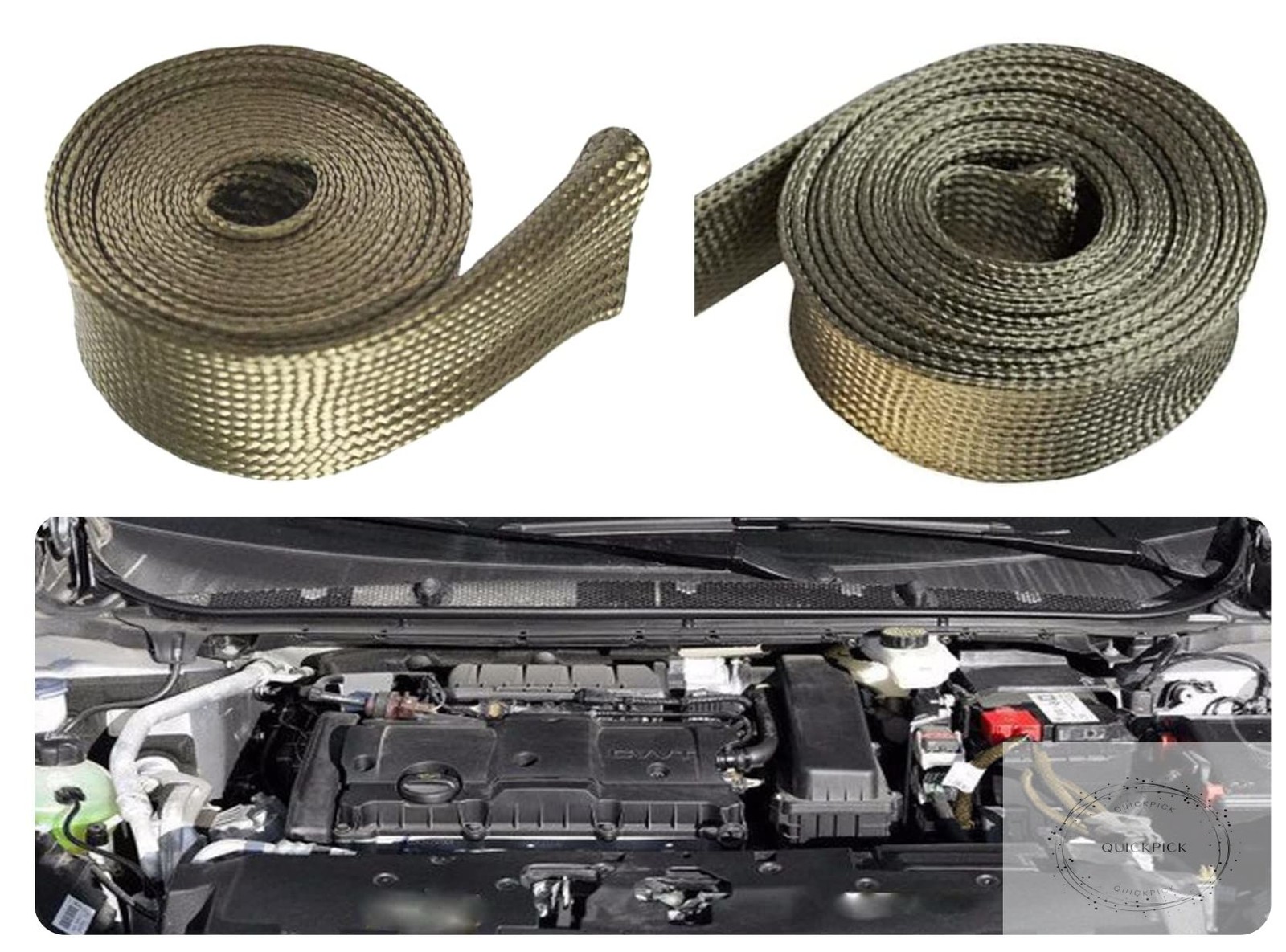 Heat Shield Sleeve Fuel Line Heat Shield Auto Hose Spark Plug Wire Cover Protect