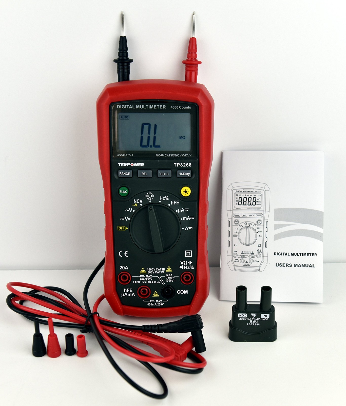 Tekpower TP8268 AC DC Auto/Manual Range Digital Multimeter