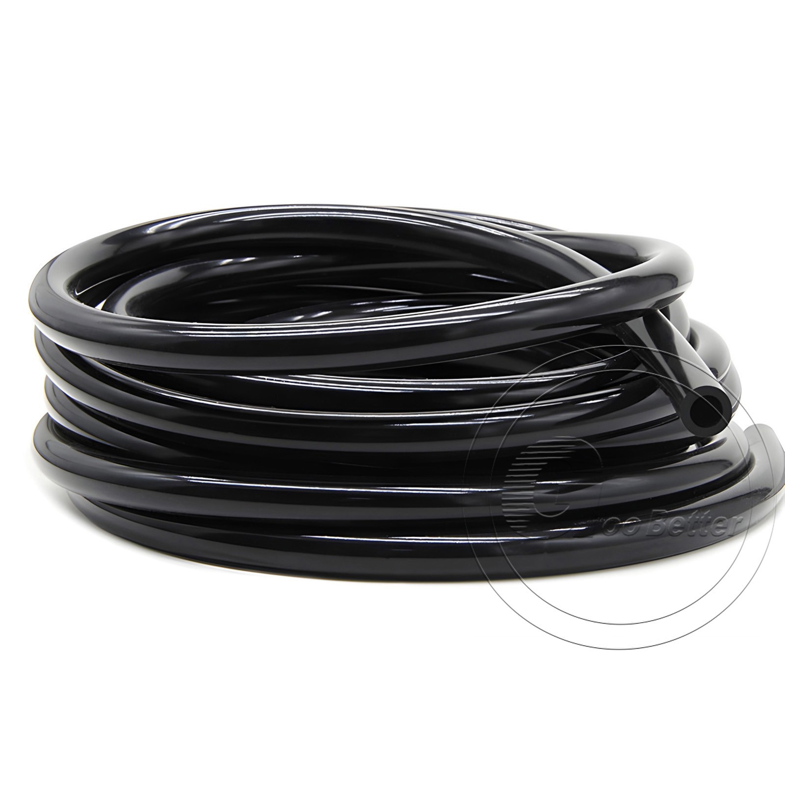 Black Silicone Tube Hose ID 0.5mm-60mm × OD 1mm-68mm Soft Rubber Pipe