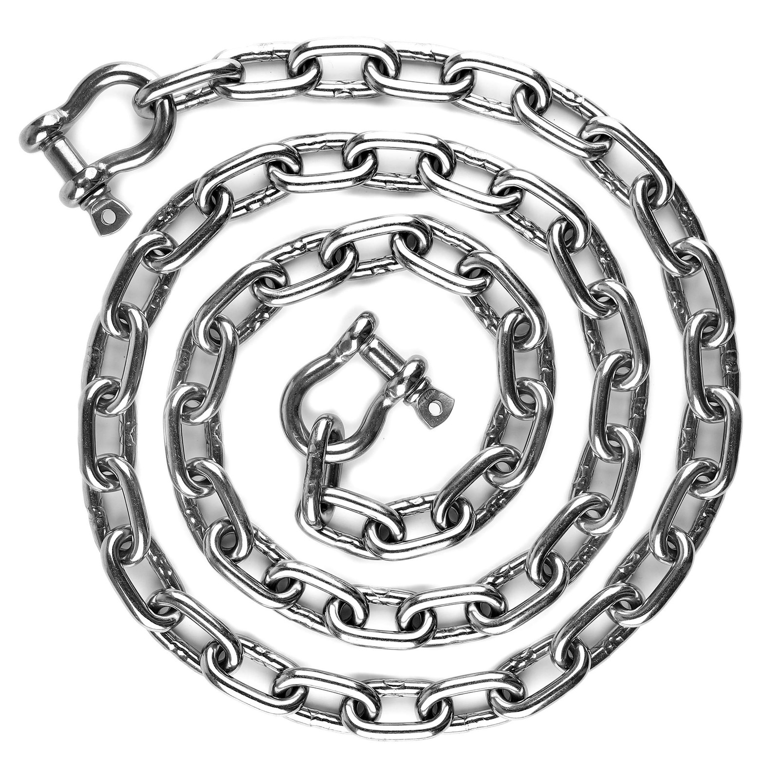 5/16″ by 6 Foot Long Stainless Steel 316 Anchor Chain 7,600 lbs Minimum Break…