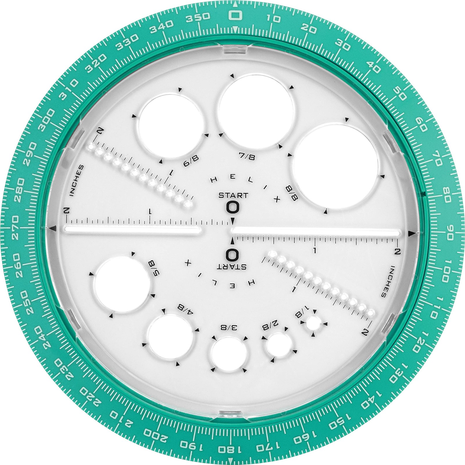6in/15cm Angle and Circle Maker with Integrated Templates 360-Degree