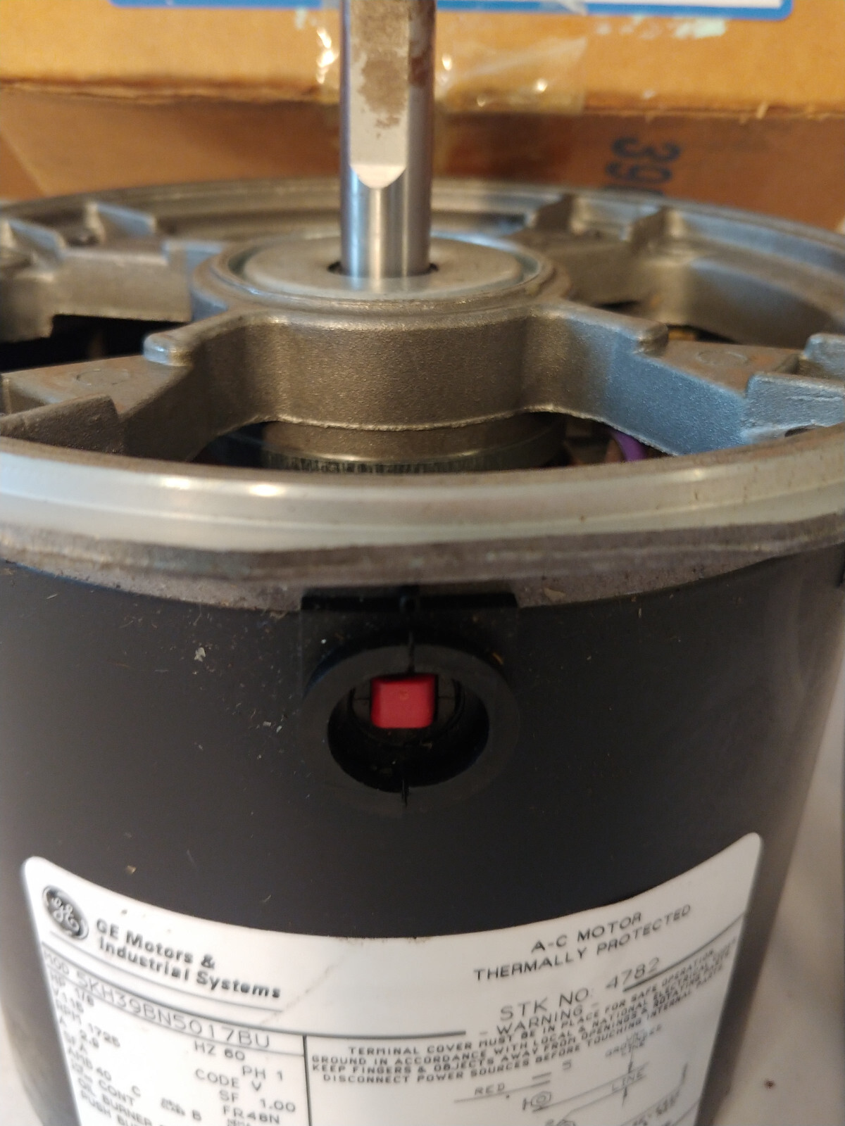 GE 4782 Industrial Control Systems, 5KH39BN5017BU, 1/8 HP MOTOR