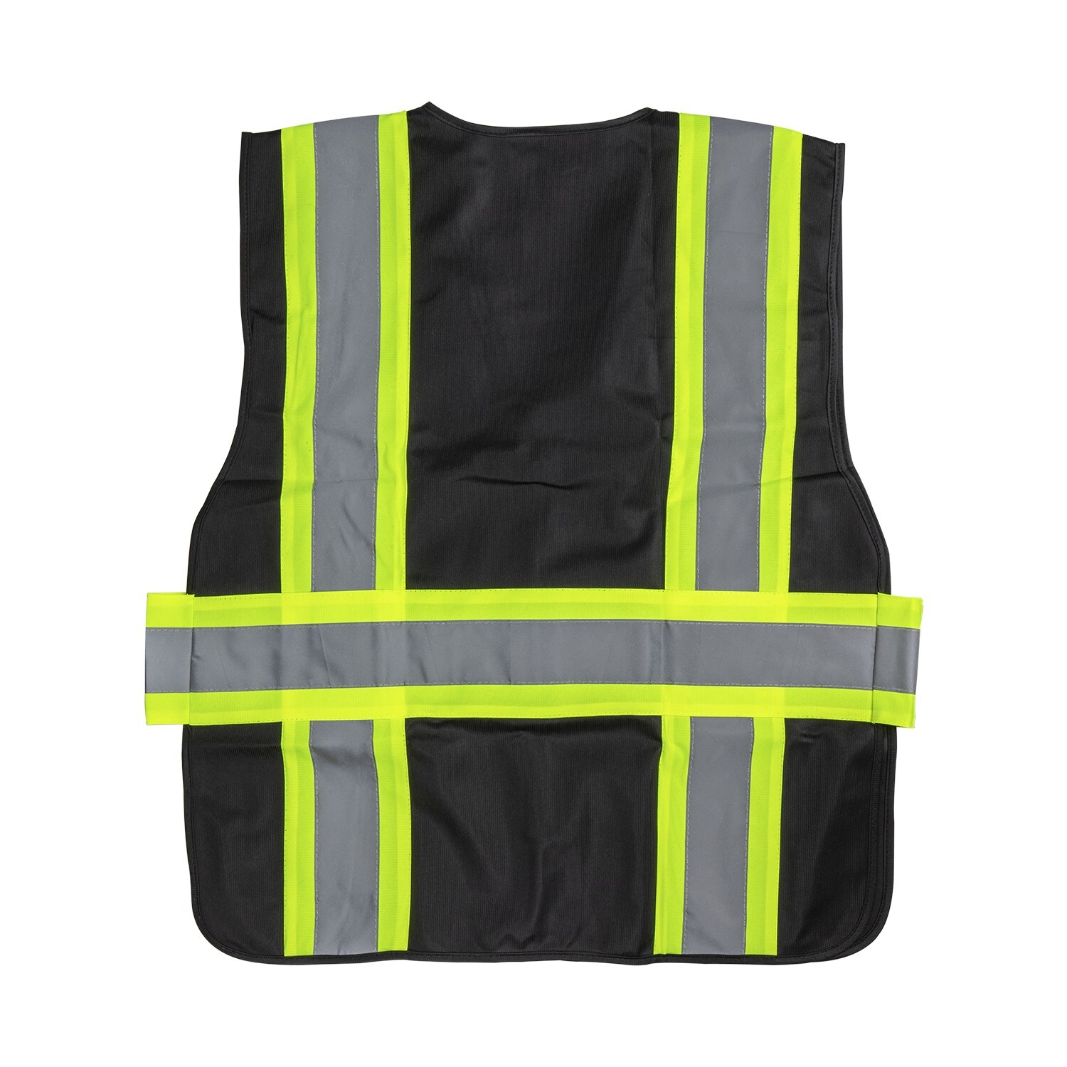 Karat High Visibility Reflective Safety Vest with Zipper Fastening, Black – L