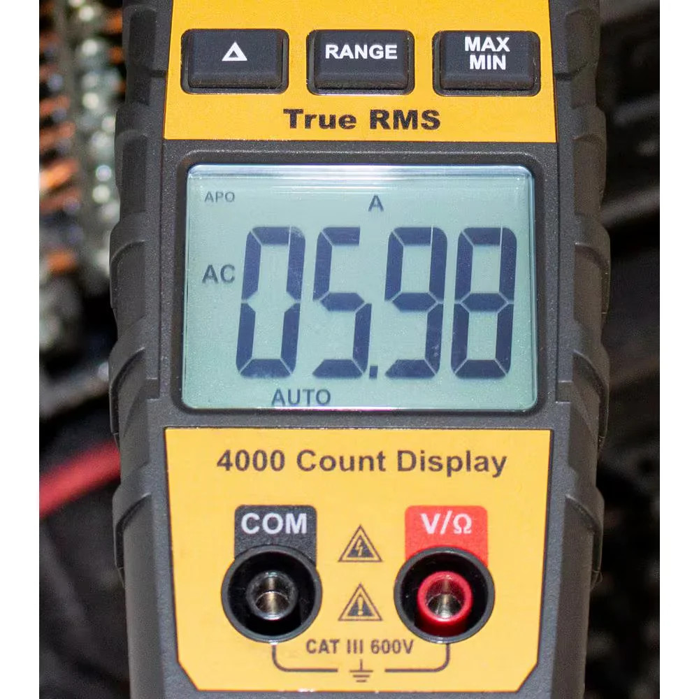 IDEAL 400Amp 600V AC/DC Digital TRMS Clamp Meter with NCV and Temp Audible Alert