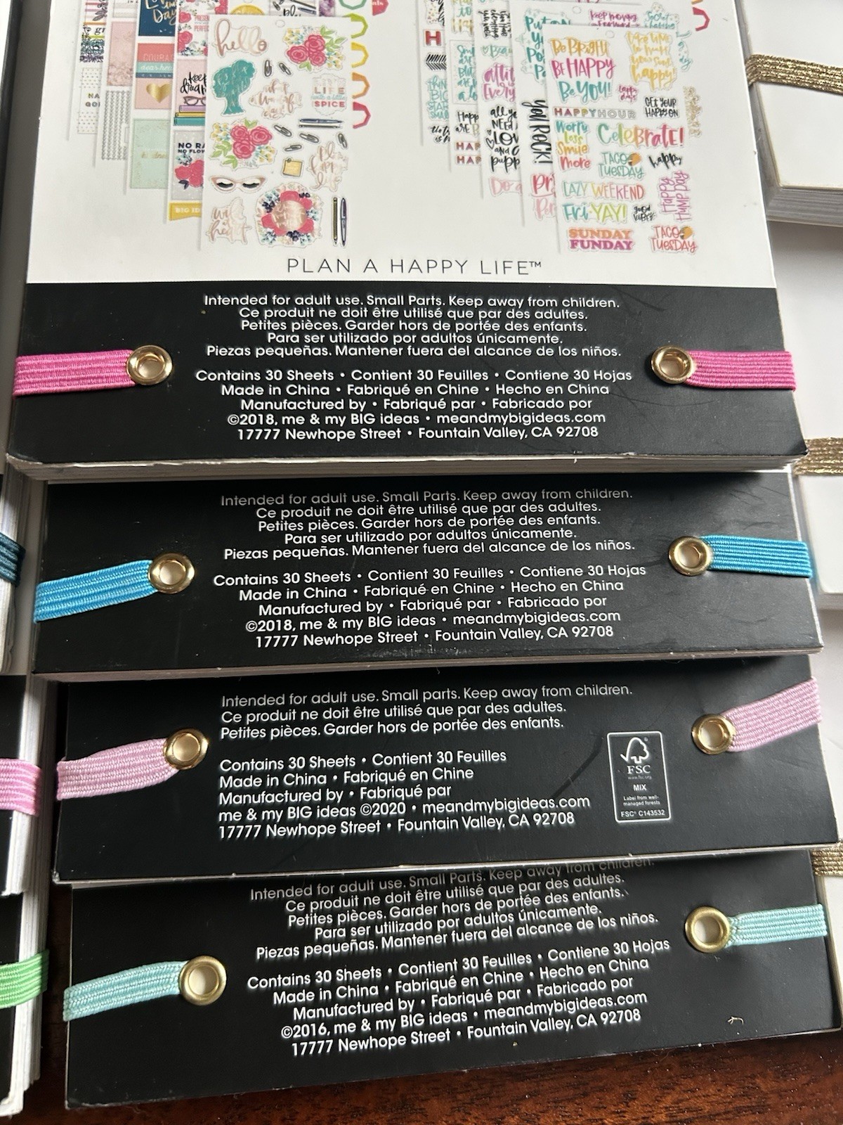 Planner Sticker Books Lot Of 18 The Happy Planner & Craftsmart
