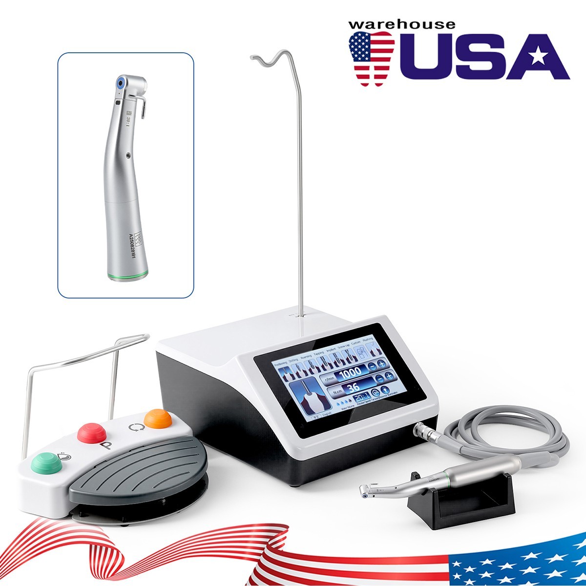 AZDENT Dental LED Implant System Surgical Motor/ Electric Implant Torque Wrench