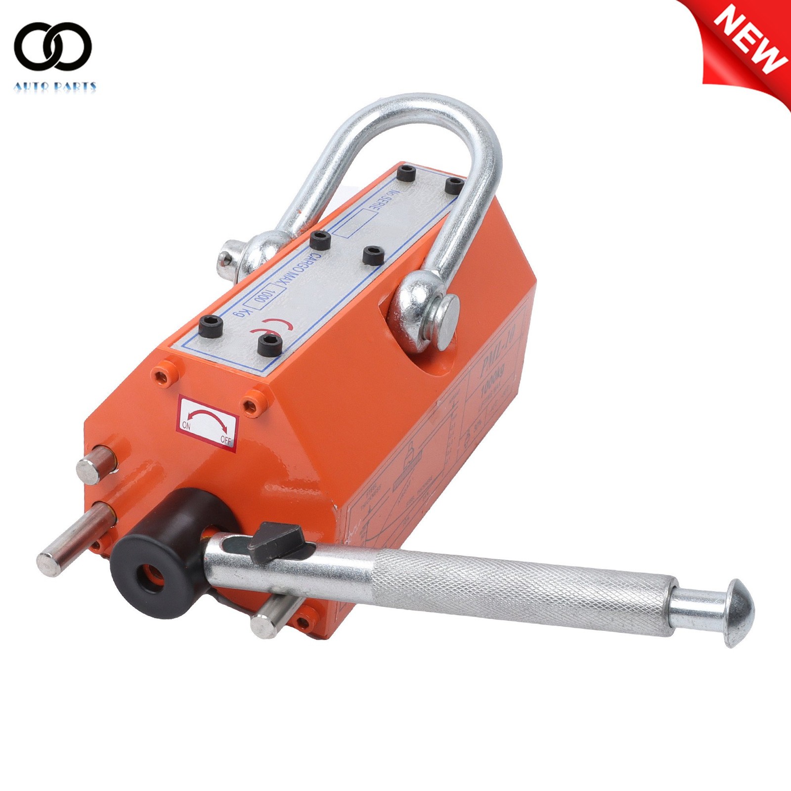 2200lbs 1000kg Steel Magnetic Lifter 2 Safety Factor, Heavy Duty Crane Hoist