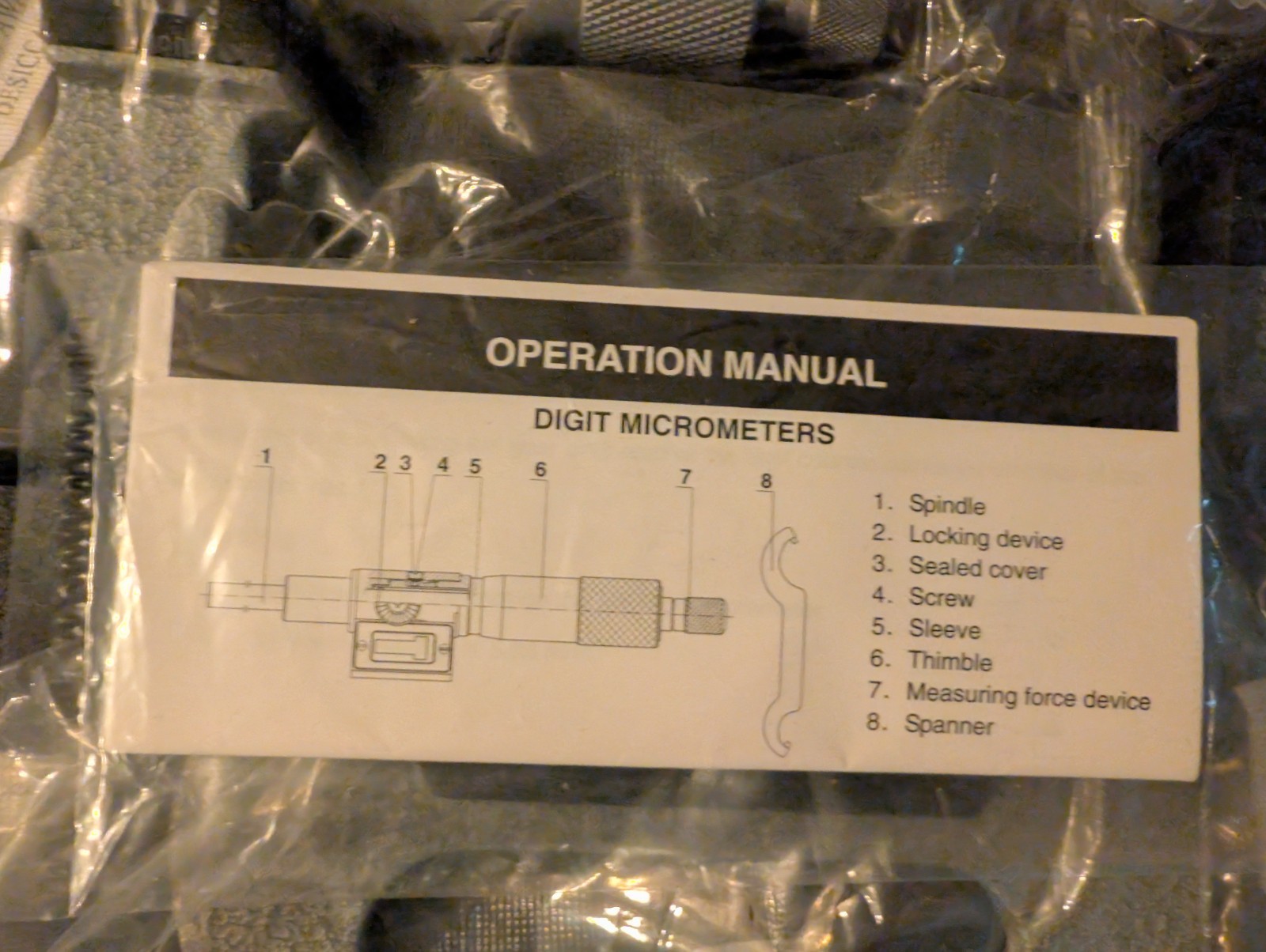 Snap-On Blue-Point 0-3″ Digit Micrometer Set NOS MIC103B (MISSING 1″ Standard)