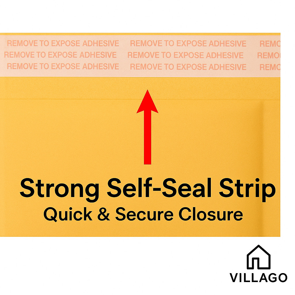 500 #000 Kraft Bubble Mailers 4×8 Padded Envelopes Self Seal Shipping Bags